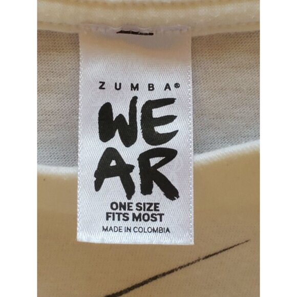 Zumba Wear "We Move The World" T-Shirt One Size Fits Most White - Picture 5 of 8